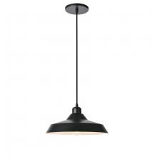 Dainolite OLY-121P-MB - 1 Light Matte Black Pendant