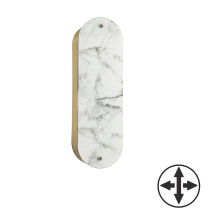 Dainolite PSC-162W-AGB - 2 Light Wall Sconce in Aged Brass w/ Faux Alabaster Glass