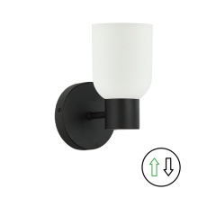Dainolite VND-81W-MB - 1 Light Wall Sconce in Matte Black w/ Opal Glass