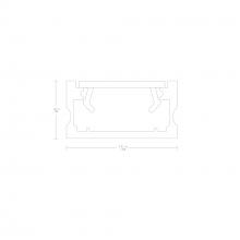 WAC Canada LED-T-CH5-AL - InvisiLED? 5ft Surface Mounted Channel