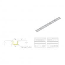 WAC Canada LED-T-RCH4-WT - InvisiLED? 8ft Recessed Mounted Mud-In Channel