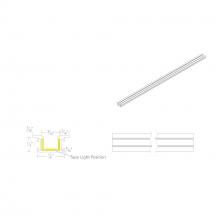 WAC Canada LED-T-RCH5-AL - InvisiLED? 8ft Recessed Mounted Trim Channel