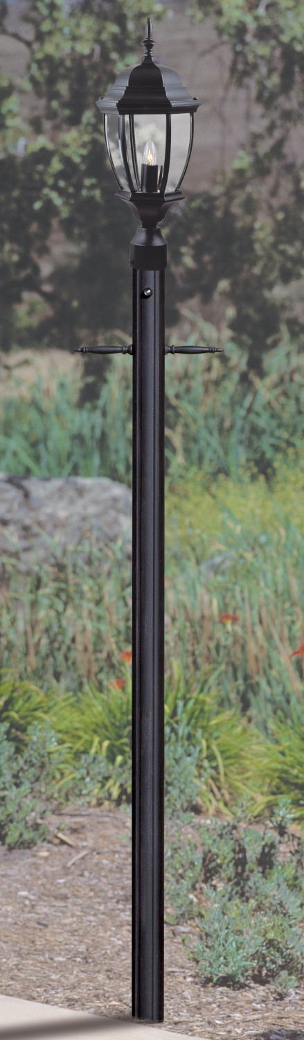 84" Fluted Post w/Photocell