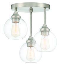 Craftmade 56253-BNK - 3 Light Semiflush