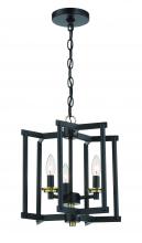Craftmade 56953-FBSB - 3 Light Convertible Semiflush